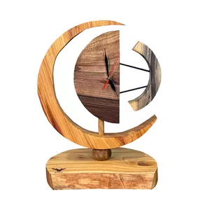 ساعت رومیزی چوبی مدل 06