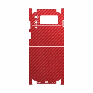 MAHOOT Red-Fiber-FullSkin Cover Sticker for Samsung Galaxy Z Flip3 5G