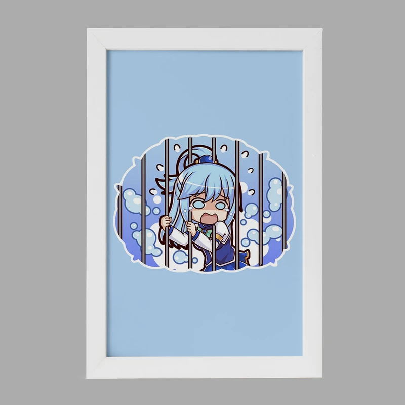 تابلو خندالو مدل آکوا انیمه کونوسوبا Konosuba کد 27163