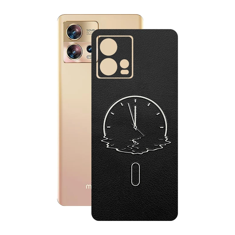 برچسب پوششی ریمکس مدل Leth طرح ساعت مناسب برای گوشی موبایل موتورولا Edge 30 Fusion