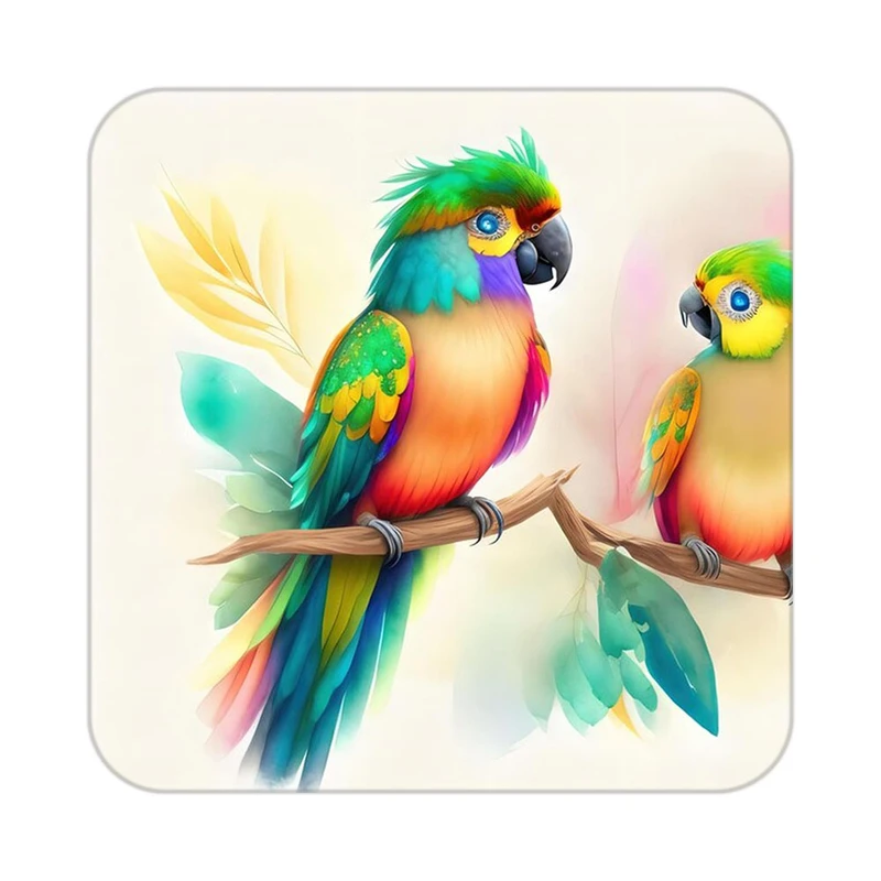 زیر لیوانی کاکتی طرح حیوانات رنگی مدل mp27043