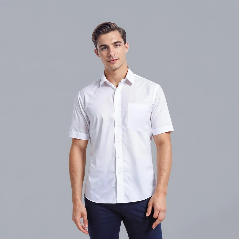 پیراهن آستین کوتاه مردانه نگین کد DAK-20845