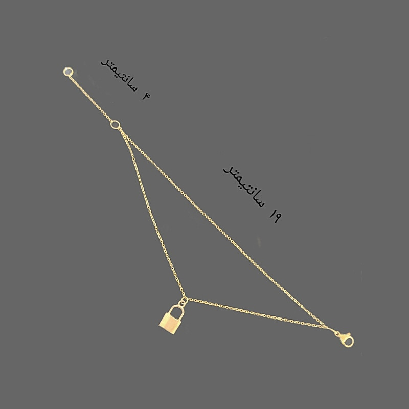 پابند زنانه مدل دو ردیف طرح قفل پابند زنانه مدل دو ردیف طرح قفل