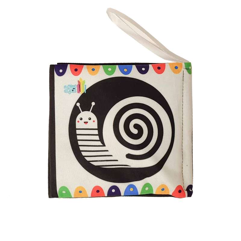 بازی آموزشی مدل کتاب پارچه ای سیاه و سفید نوزاد