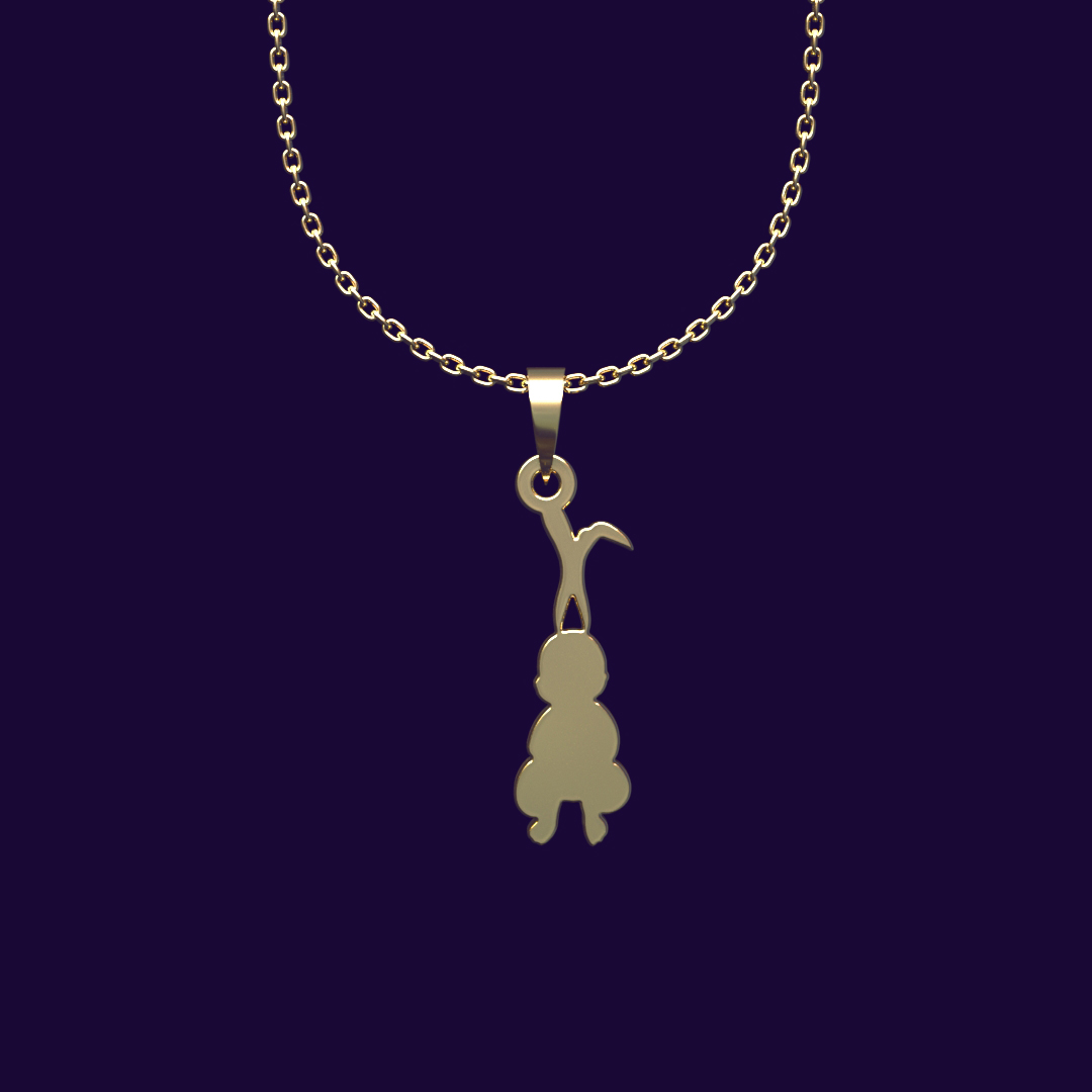 گردنبند طلا 18 عیار زنانه مدوپد مدل خرگوش کد CC2-1-1111