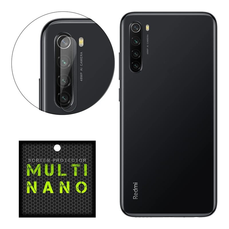 محافظ لنز دوربین مولتی نانو مدل Pro مناسب برای گوشی موبایل شیائومی Redmi Note 8