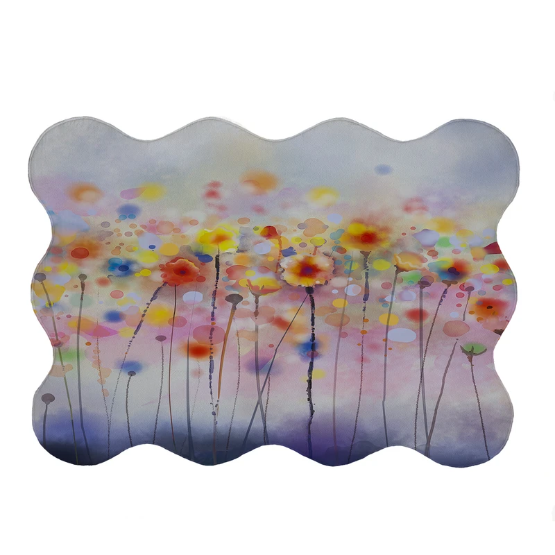 پادری مدل دالبر طرح آبرنگی کد 5526 سایز 80x110 سانتی متر