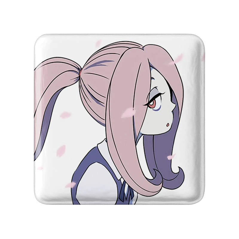 مگنت خندالو طرح سوسی انیمه جادوگران کوچک Little Witch Academia  مدل مربعی کد 22852