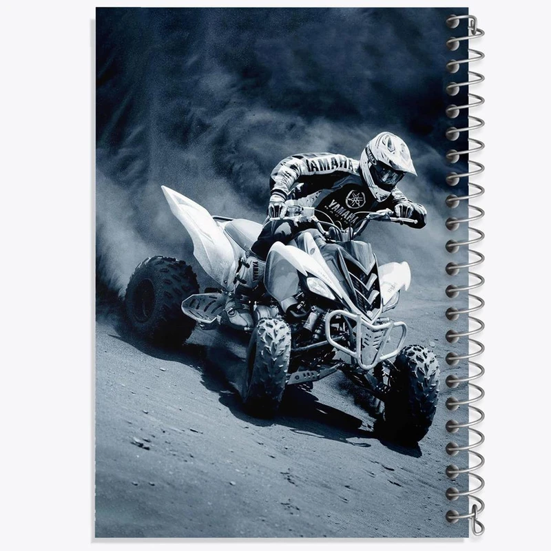 دفتر مشق 100 برگ خندالو طرح موتور چهار چرخ کد 27839