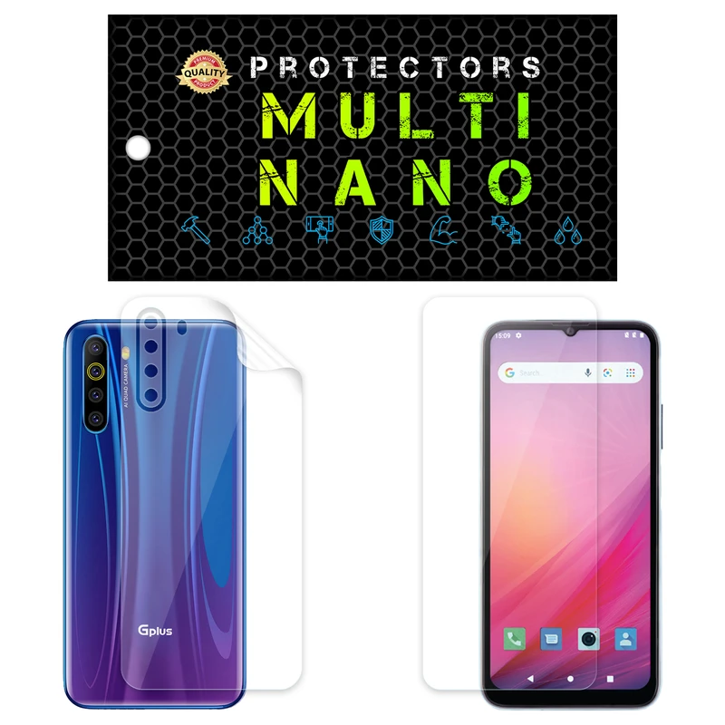 محافظ صفحه نمایش مولتی نانو مدل X-SFT مناسب برای گوشی موبایل جی پلاس X10 به همراه محافظ پشت