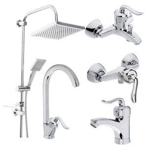 ست شیرآلات فراست پویا مدل قاصدک K101 مجموعه 5 عددی