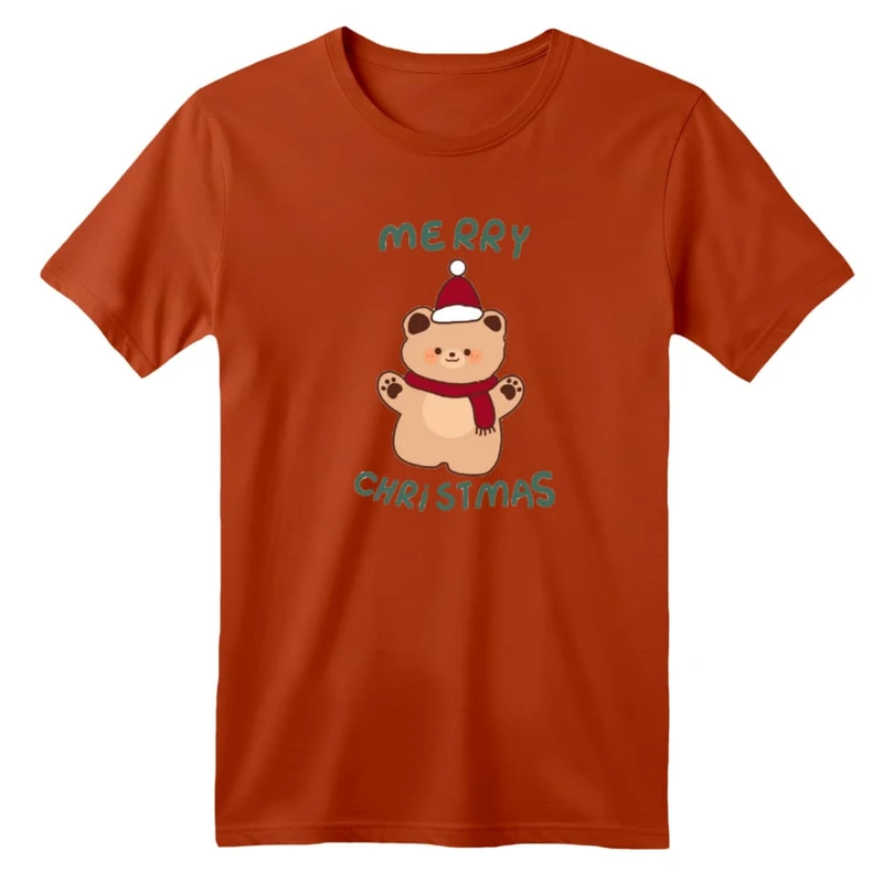 تی شرت آستین کوتاه بچگانه مدل خرس کریسمس کد 2