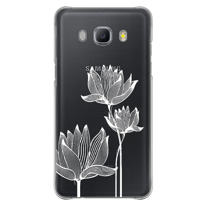 کاور مگافون طرح گل مدل C47-W مناسب برای گوشی موبایل سامسونگ Galaxy J7 2016 / J710