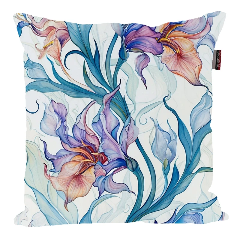 کوسن پاد آفرین مدل فانتزی طرح گل و برگ کد PK40605