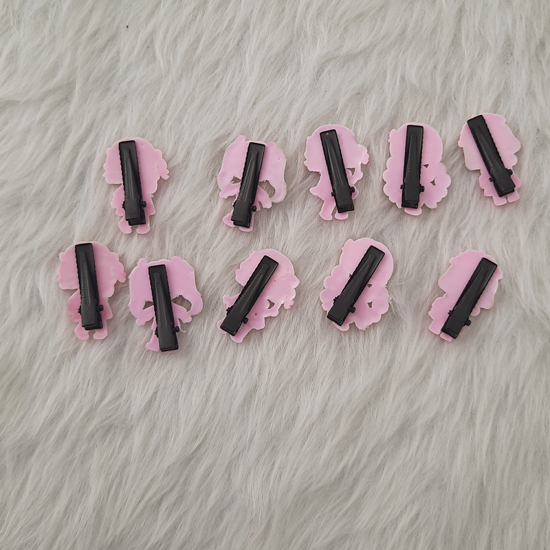 گیره مو دخترانه مدل انبری مجموعه 10 عددی