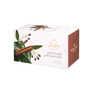 چای سیاه کیسه ای چای مانی با طعم دارچین بسته 20 عددی