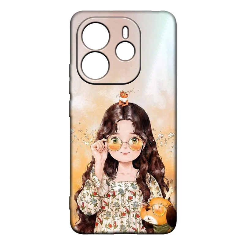 کاور طرح دخترانه کد 270 مناسب برای گوشی موبایل شیائومی Redmi Note 14 4G