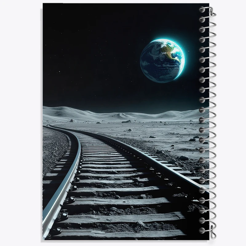 دفتر مشق 100 برگ خندالو طرح ریل قطار کد F5298