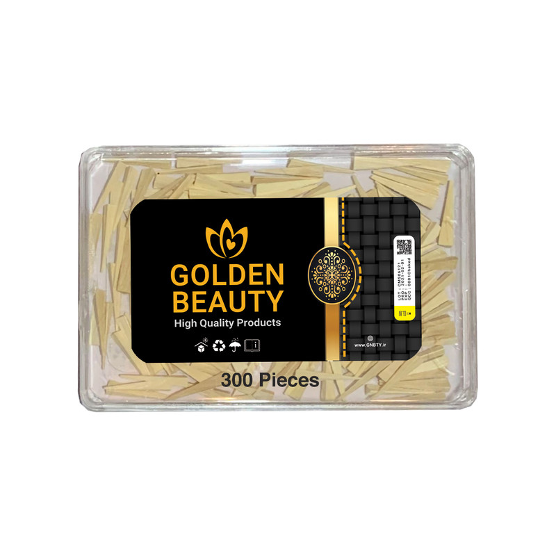 وج دندانپزشکی گلدن بیوتی مدل چوبی کد 02 بسته 300 عددی