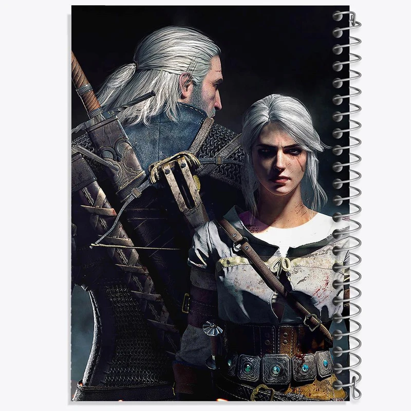 دفتر لیست خرید 50 برگ خندالو طرح گرالت و ینفر سریال ویچر Witcher کد 27415