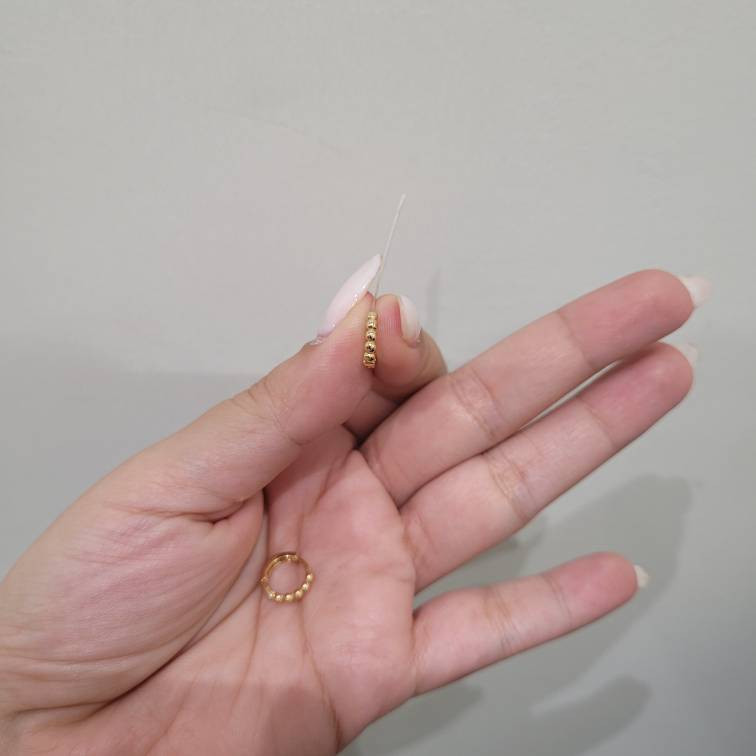 گوشواره حلقه‌ای طلا 18 عیار زنانه مان گالری مدل  ماه و ستاره کد EA01-0033700 - 4