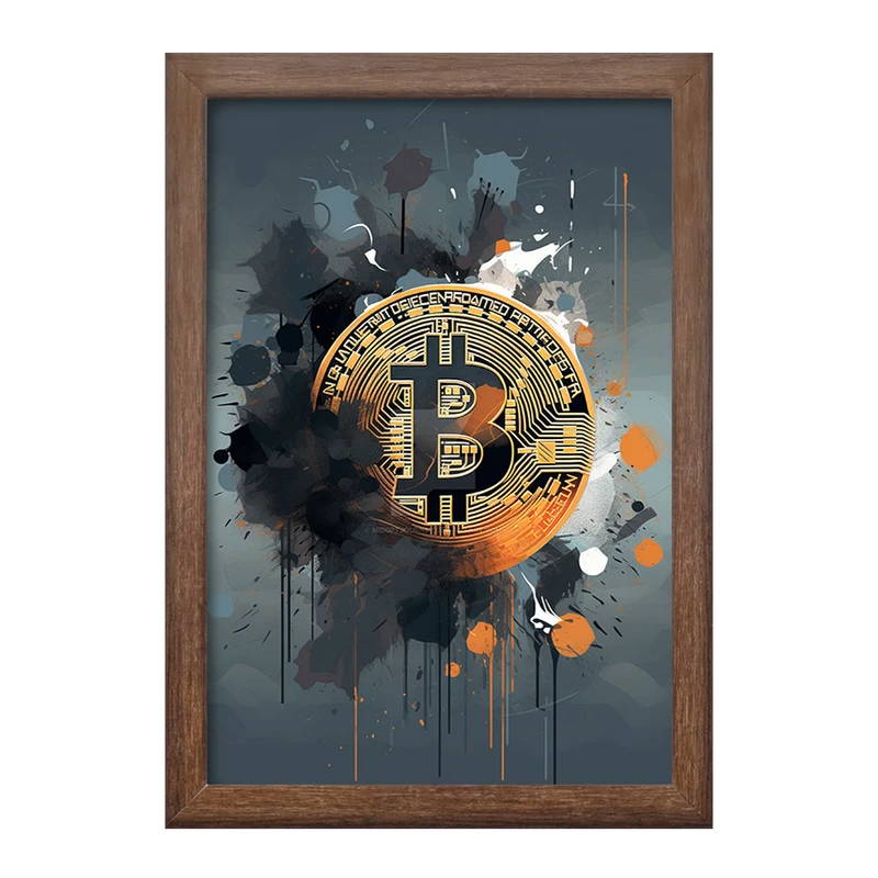 تابلو خندالو طرح بیت کوین (Bitcoin) کد F1637