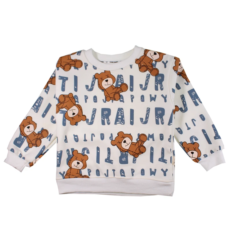 سویشرت بچگانه مدل خرس چشم ضربدری کد W