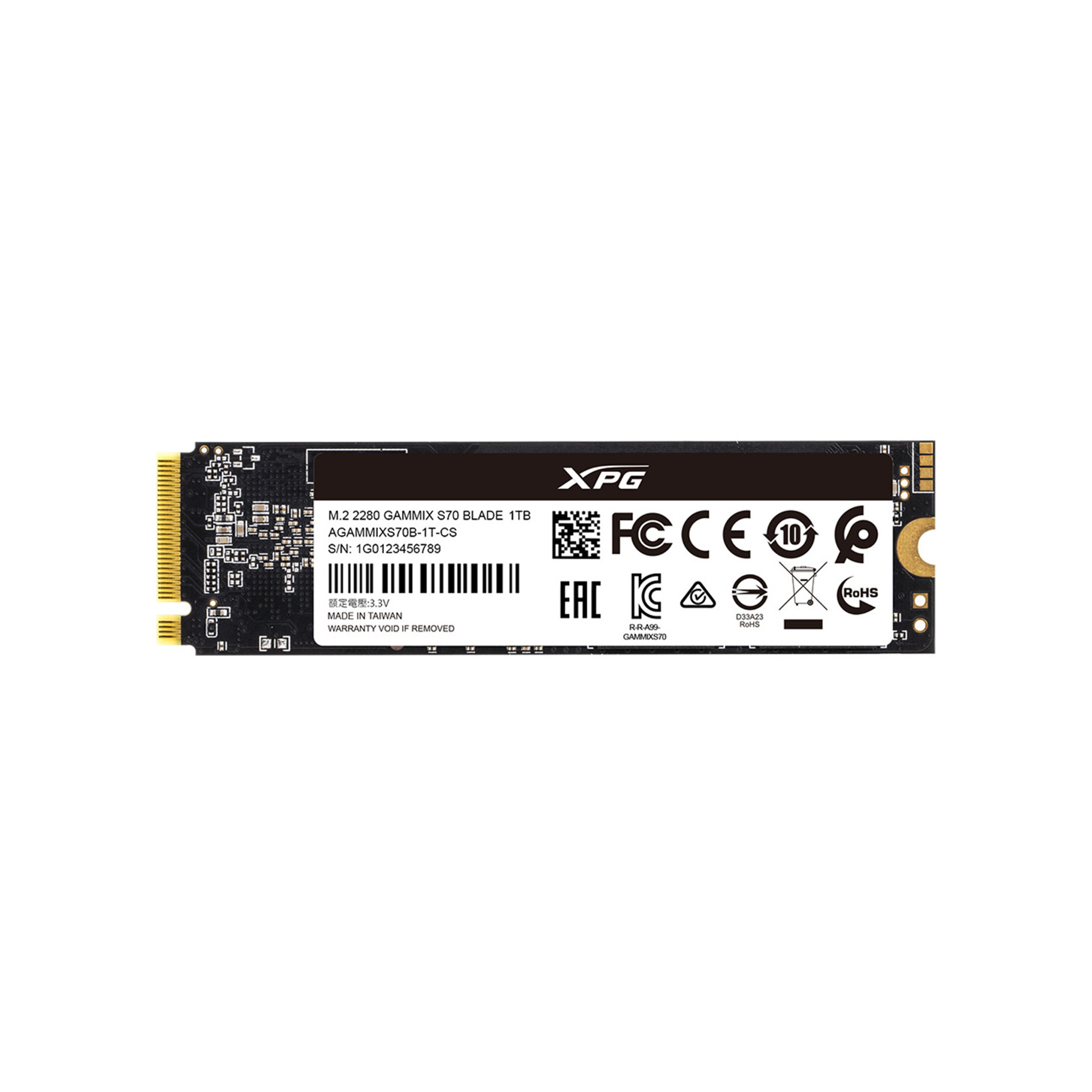 اس اس دی اینترنال ایکس پی جی مدل XPG GAMMIX S70 BLADE ظرفیت 2 ترابایت