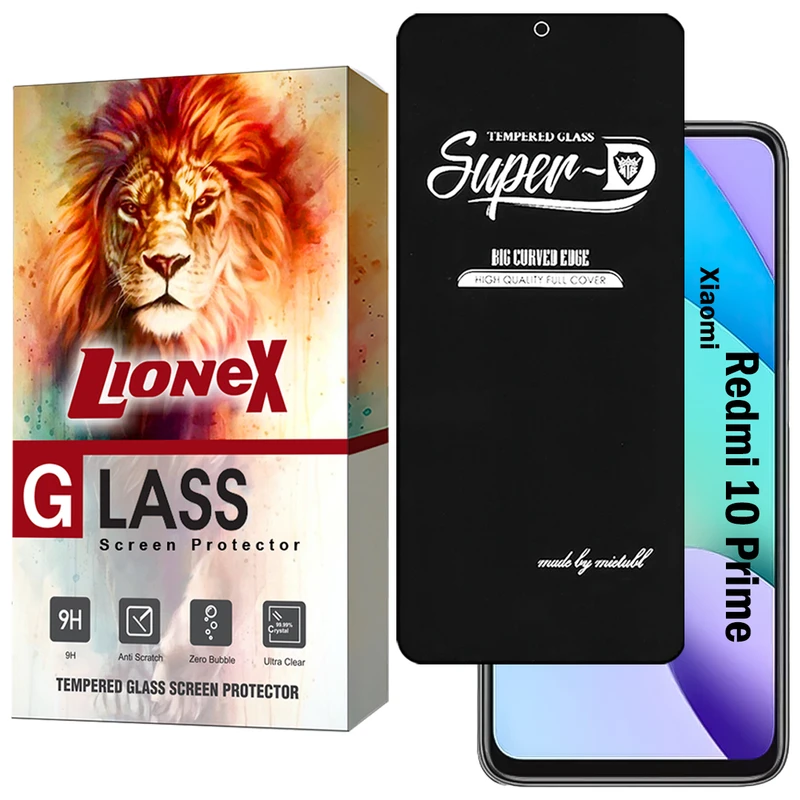 محافظ صفحه نمایش لایونکس مدل SUPERDNL مناسب برای گوشی موبایل شیائومی Redmi 10 Prime
