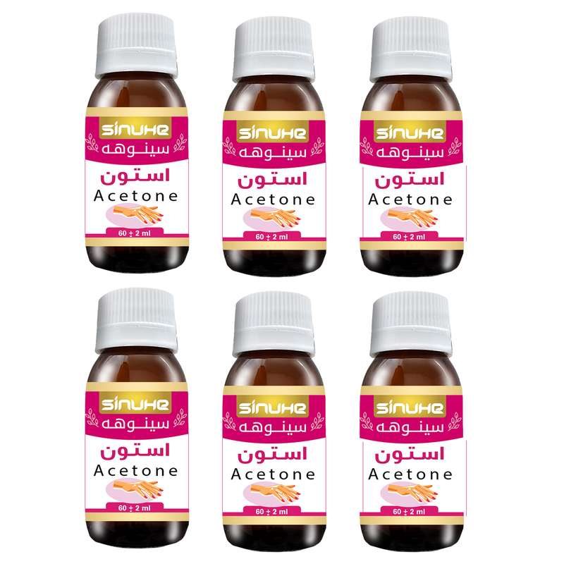 استون لاک پاک کن سینوهه مدل EA60 حجم 60 میلی لیتر بسته 6 عددی