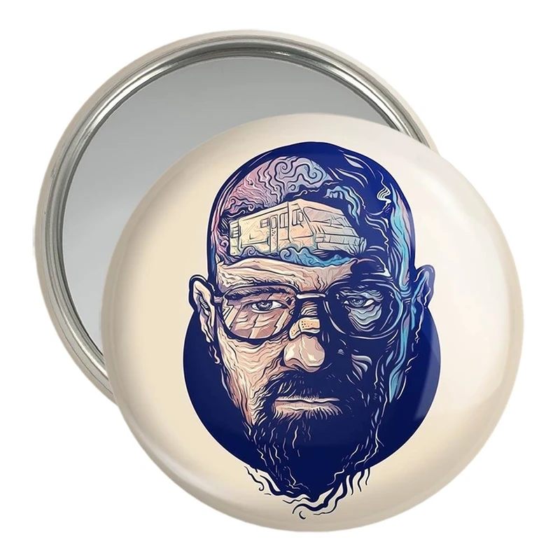 آینه جیبی خندالو مدل والتر وایت سریال بریکینگ بد Breaking Bad  کد 13278