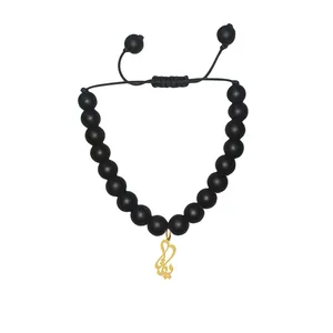 دستبند مهره‌ای هایکا طرح اسم یکتا کد g.ha459