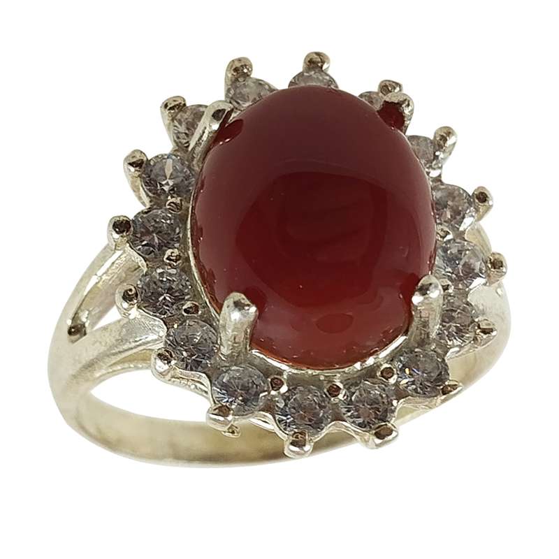 انگشتر نقره زنانه سلین کالا مدل عقیق یمنی کد 61 انگشتر نقره زنانه سلین کالا مدل عقیق یمنی کد 61