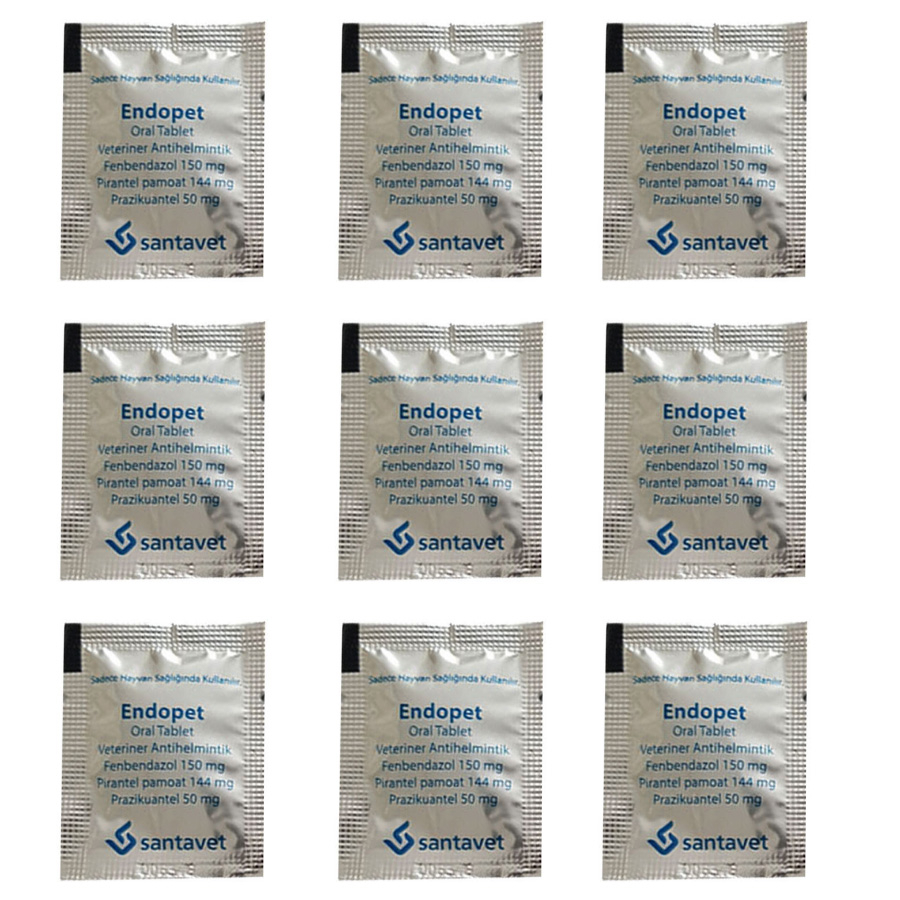 قرص ضد انگل سگ و گربه اندوپت مدل e05 مجموعه 9 عددی