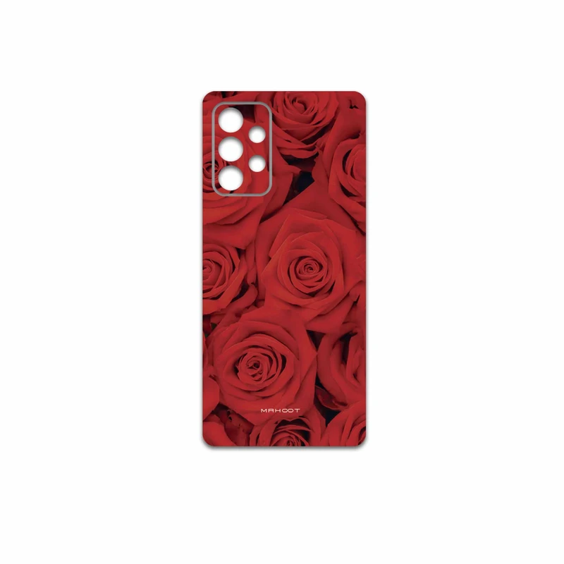 برچسب پوششی ماهوت مدل Red-Flower مناسب برای گوشی موبایل سامسونگ Galaxy A52 5G