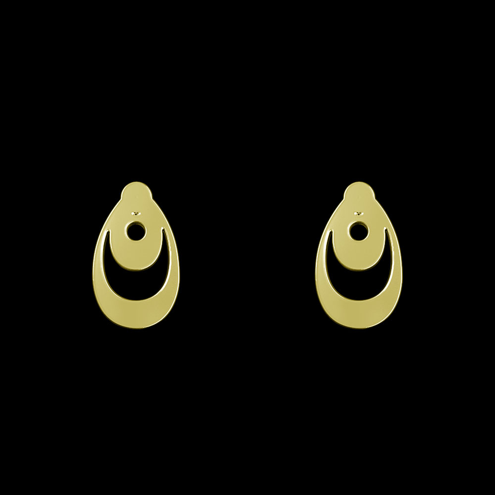 گوشواره طلا 18 عیار زنانه مدوپد مدل اشک کد GA1-11882