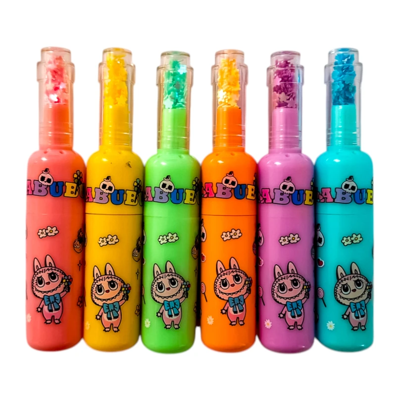 ماژیک علامت گذار مدل لبوبو و گل کد 001 بسته 6 عددی