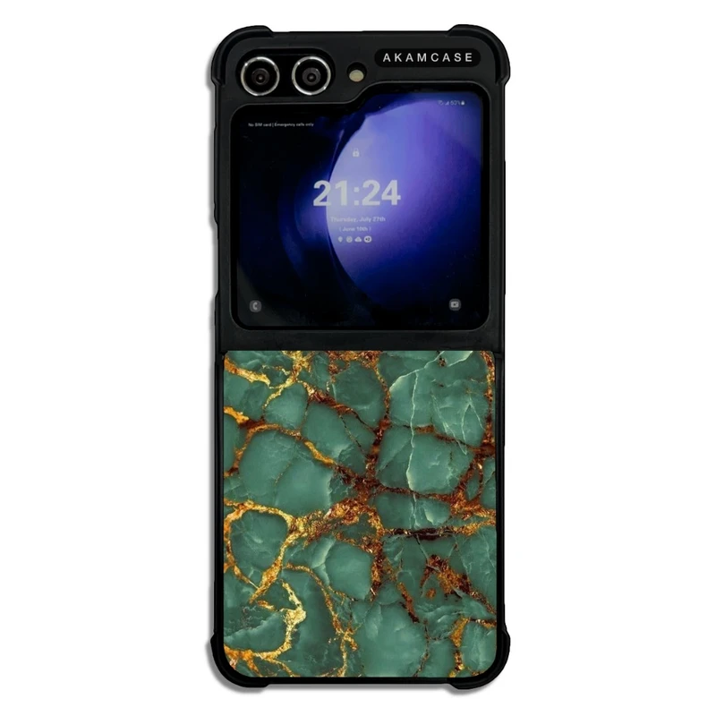 کاور آکام مدل AMCWSGZFLIP5-MARBEL8 مناسب برای گوشی موبایل سامسونگ Galaxy Z Flip 5