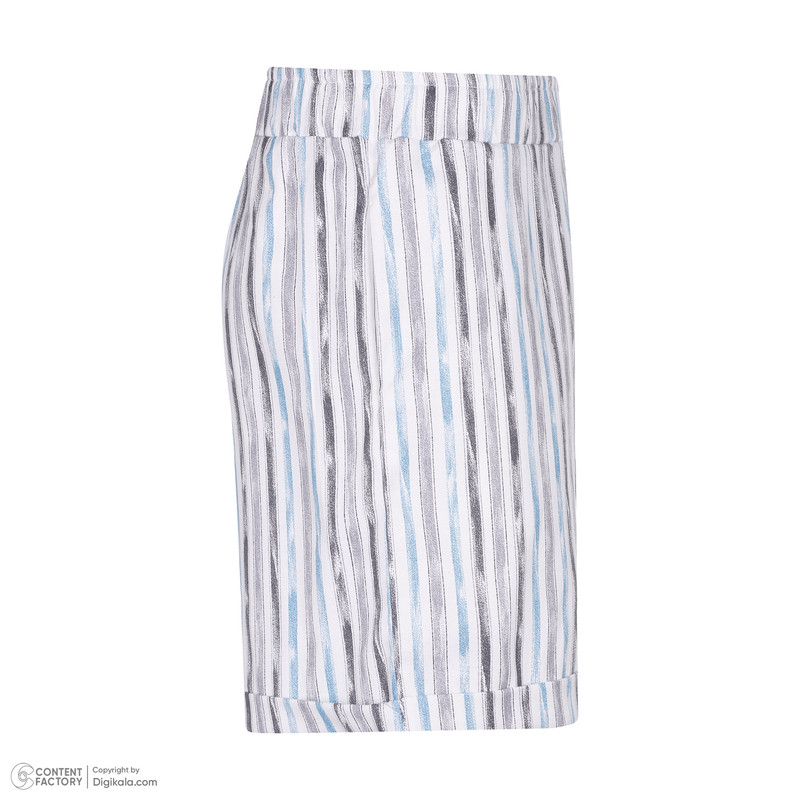 ست تی شرت و شلوارک زنانه لوینت  مدل استرایپ