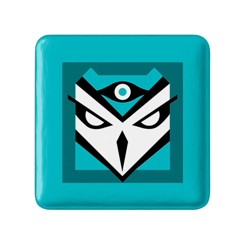 مگنت خندالو طرح  kali بازی رینبو سیکس سیج  مدل مربعی کد 30317