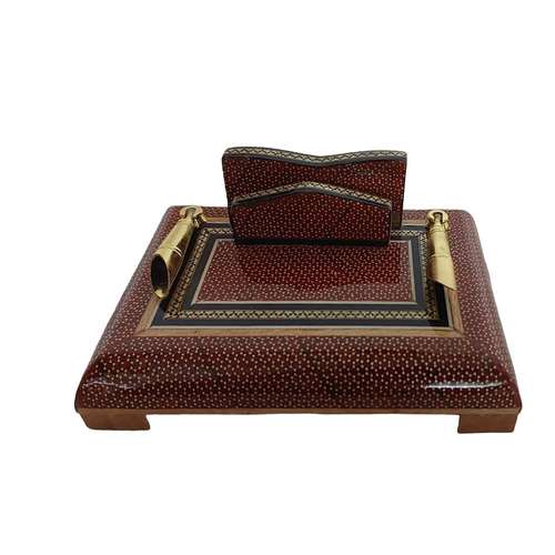 قلمدان خاتم کاری کد 124