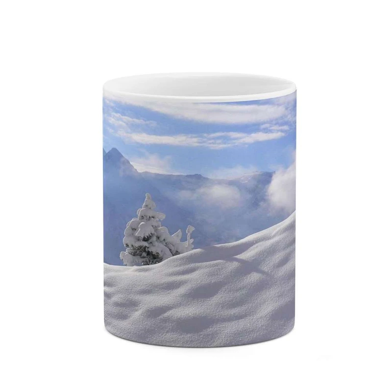 ماگ کاکتی مدل منظره برفی کد mgh14854