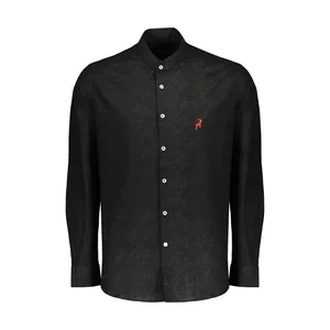 پیراهن آستین بلند مردانه آیبکس مدل 1030 رنگ مشکی