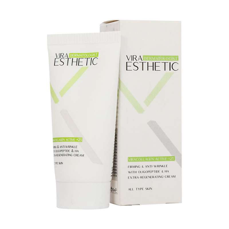کرم ضد چروک ویرا استتیک مدل کلاژن حجم 50 میلی لیتر