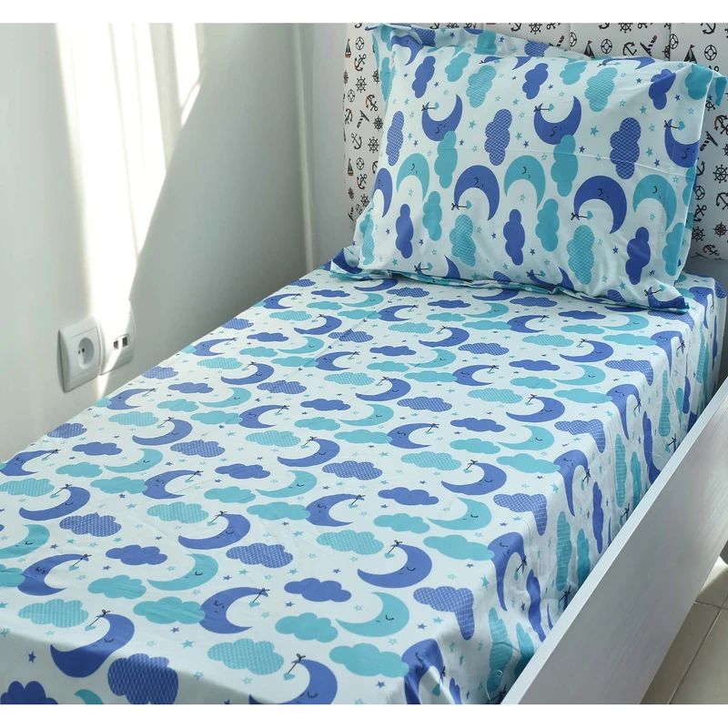 سرویس ملحفه بومرنگ مدل Mahak-80 یک نفره 2 تکه