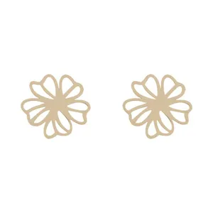 گوشواره طلا 18 عیار زنانه قیراط طرح گل کد GH5225