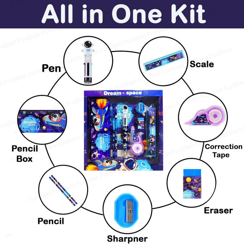 بسته لوازم تحریر مدل فضانورد کد 81 مجموعه 20 عددی