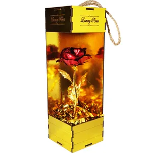 باکس گل مصنوعی مدل رز طرح luxury roses کد 02
