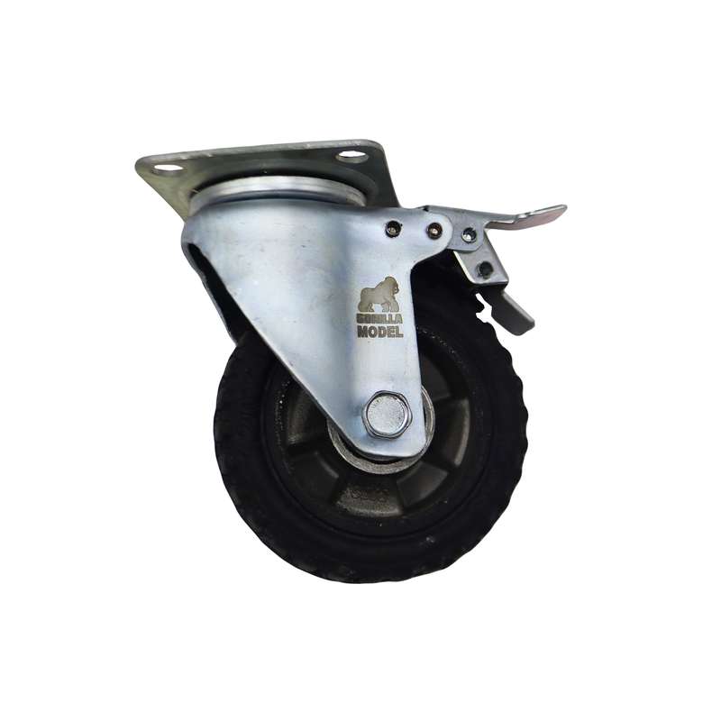 چرخ کفی‌دار گوریلا مدل ترمز دار کد YPT-GARDAN-115*33MM