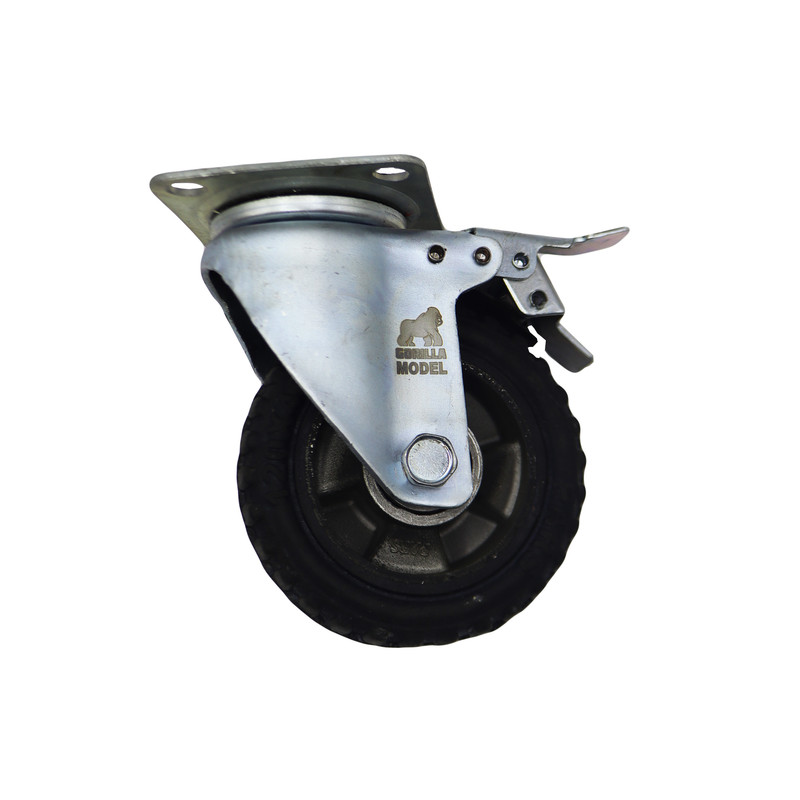 چرخ کفی‌دار گوریلا مدل ترمز دار کد YPT-GARDAN-115*33MM